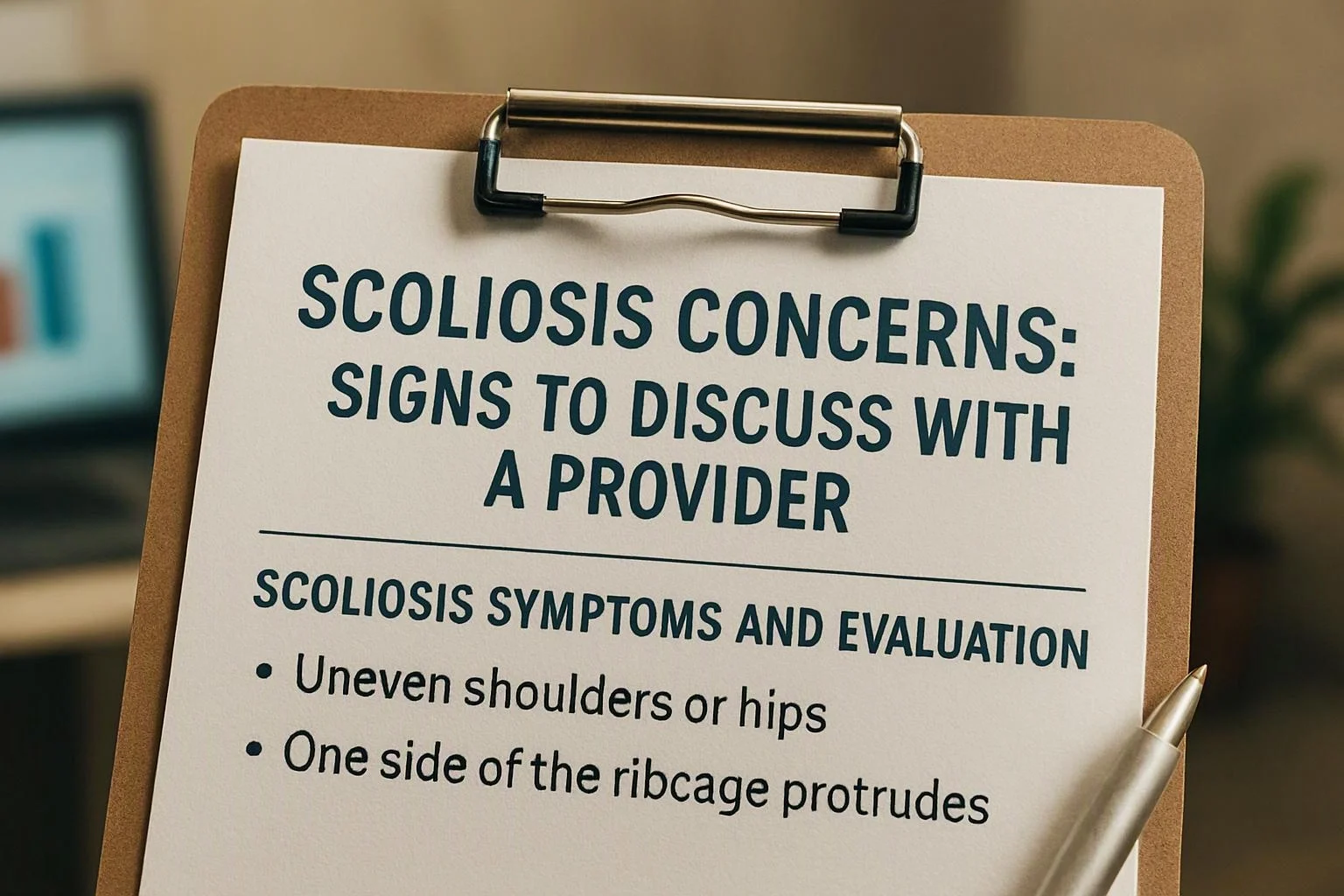 Scoliosis Concerns: Signs to Discuss With a Provider
